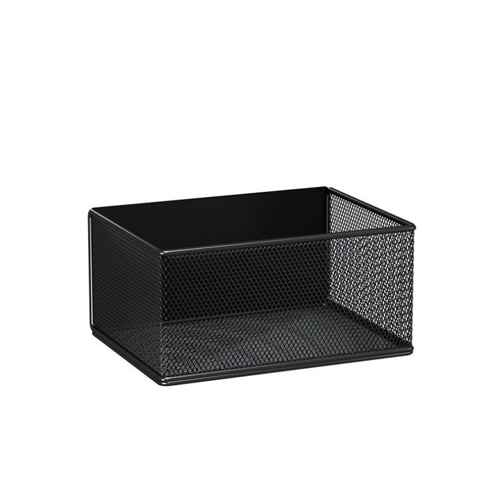 (black, S) Magnetic Basket Organizer Holder for Fridge Magnetic Storage Bin Box Containers for Refrigerator Whiteboard Classroom