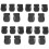 20 Pcs New for 18V Fixing Devices Battery Storage Rack Holder Case(Black) 2