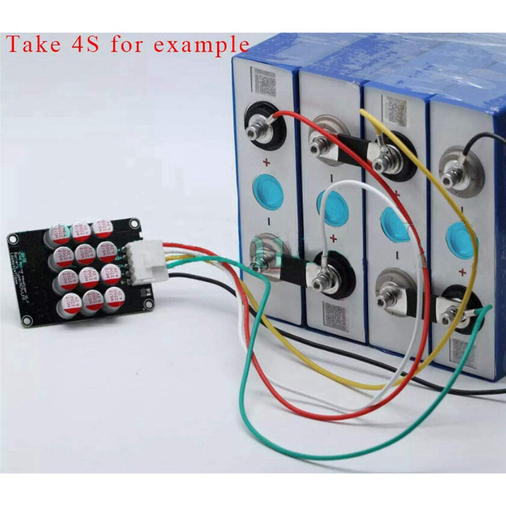 2X 4S 5A Cluster Equalizer Active Board Lithium Battery Lifepo4 Capacitor(With Case+Terminal Wire) 4851689845828