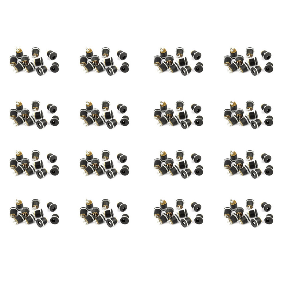 200 Pcs 3-Terminal Soldering 2.1Mm X 5.5Mm Female Power Jack Dc Socket 4851689846498