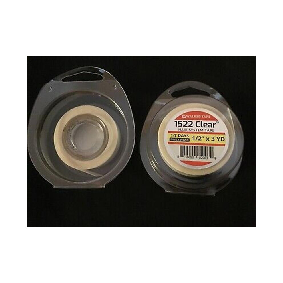 Walker 1522 Clear Double Sided Tape Roll - 1/2" X 3 Yds 816090020039