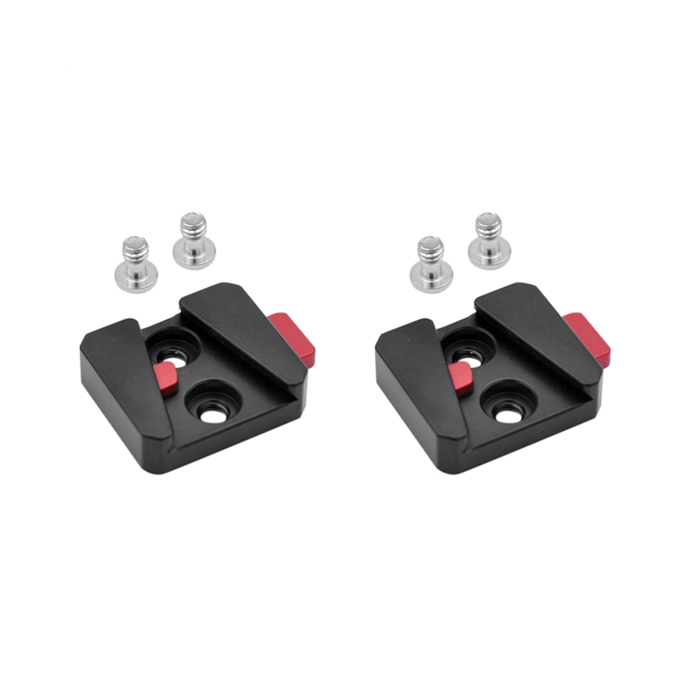 2X 1/4 Universal V Mount Battery Quick Release Plate Adapter Accessories Portable Single Base For All Ptz And Camera 4851689848218