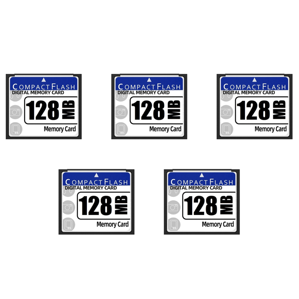 5X 128Mb Compact Flash Memory Card For Camera, Advertising Machine, Industrial Computer 4851689848485