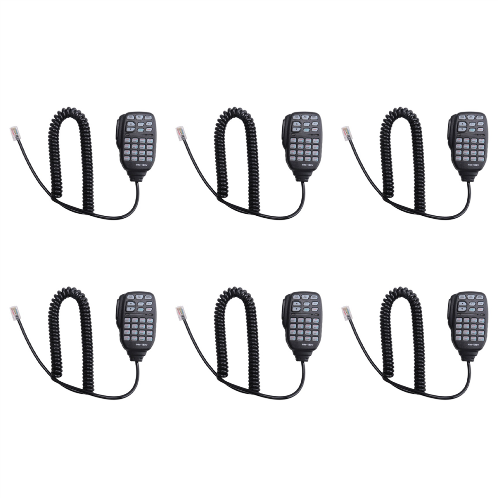 6X Hm-133 Mic Speaker Handheld Shoulder For Icom Radio Ic-207H Ic-880H Ic-2820H Ic-E282 Rj-45 Ic-2725E 4851689848683