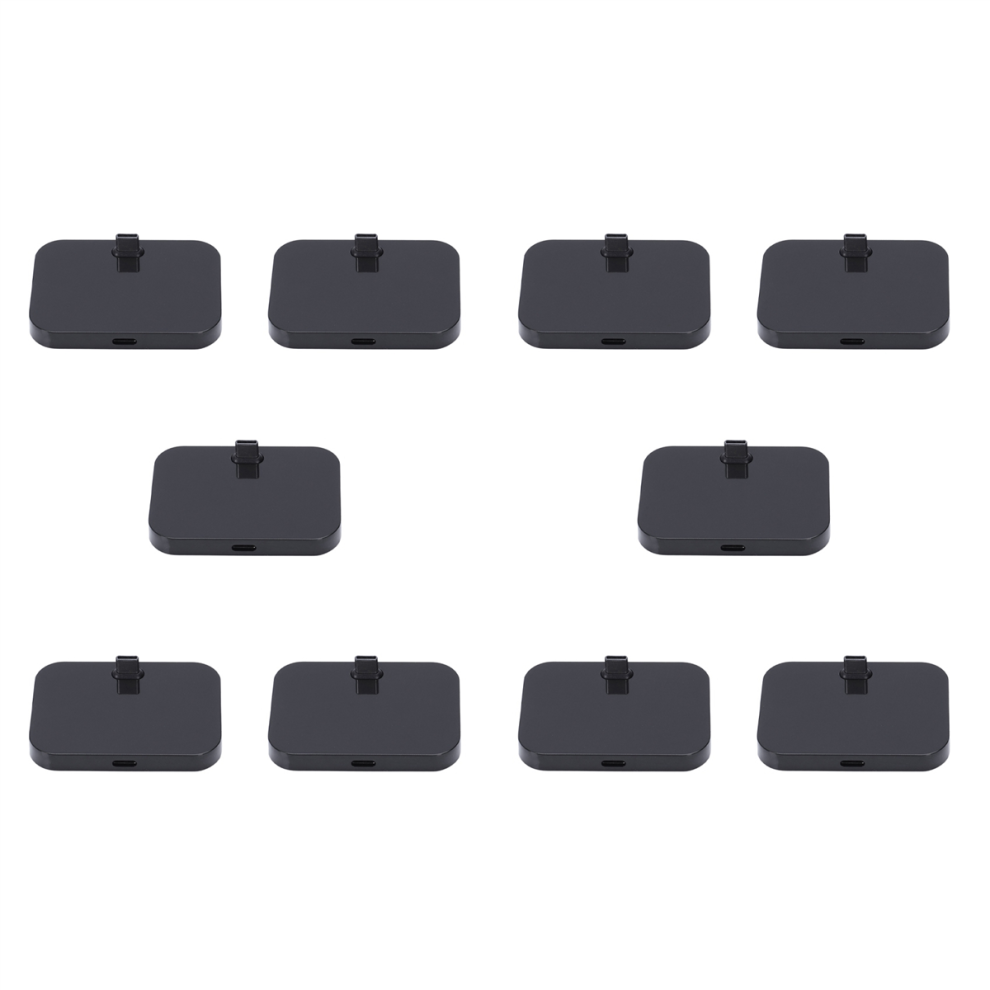 10X Mobile Phone Desktop Type-C Charger Stand Holder Cellphone Usb-C Charging Docking Station Black 4851689849314