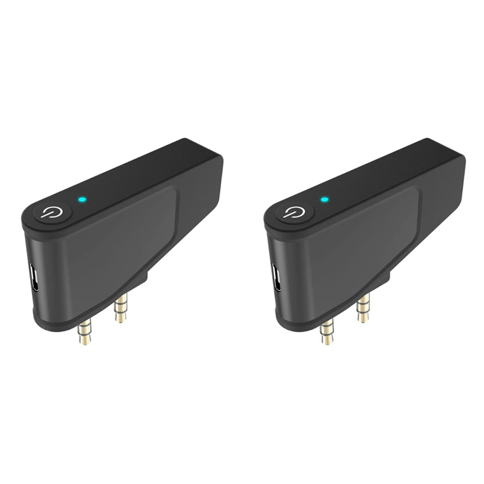 Photos - Portable Audio Accessories Jojomino 2X Bluetooth 5.3 Airplane Airline Flight Adapter A2DP Transmitter for Aonic 40 50 Wireless Noise Cancelling Headphones 