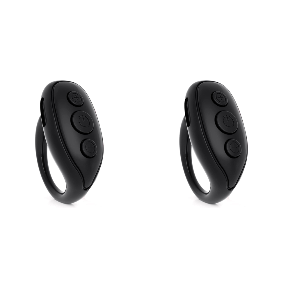 2X Bluetooth Remote Control Page Turner, Cell Phone Camera Shutter Selfie Remote, Smart Ring For 4851689851782