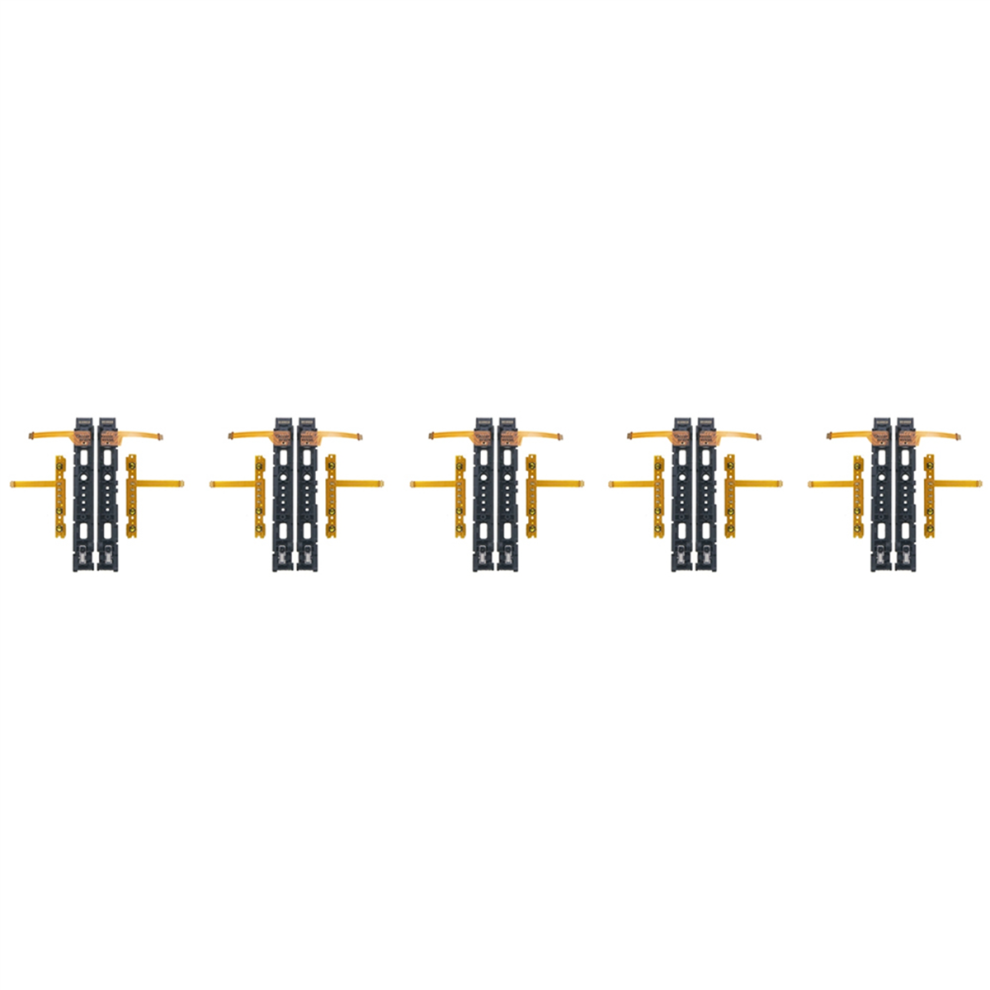 5X Replacement Lr Slide Left Right Slider Rail With Sl Flex Cable For Nintend Switch Ns Joycon Controller Black 4851689851980
