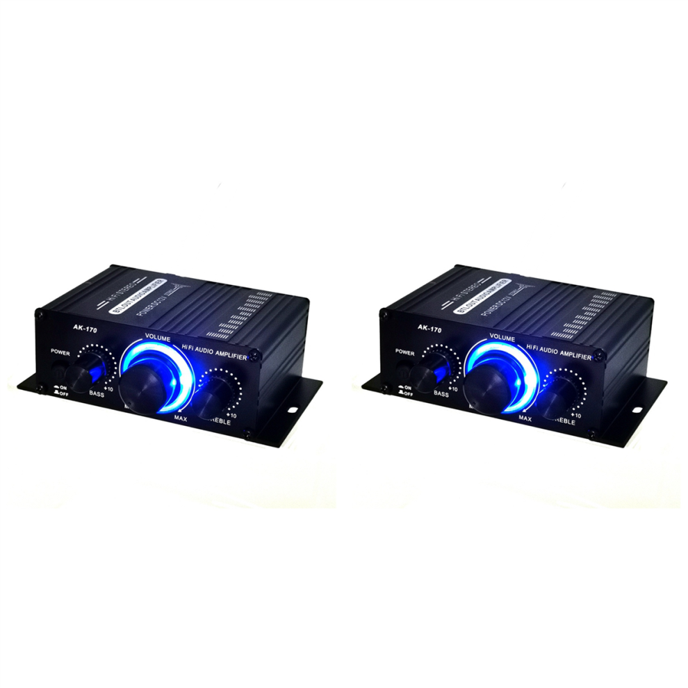 2X Mini Stereo Amplifier Dc12V Dual Channel Hi-Fi Audio Player Supports Mobile Phone DVD Input-image-OPC-PG2GCWN-NEW