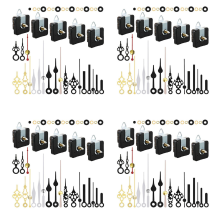 20 Pcs Clock Movement Mechanism Parts Silence Quartz DIY Wall with 28 Different Pairs Hands Replacement Kit
