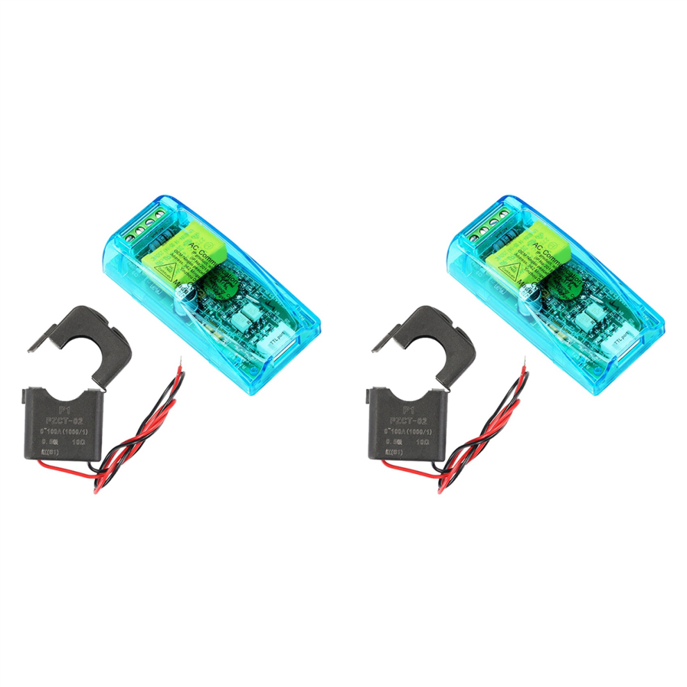 2X 100A Pzem 004T 3.0 Wattmeter With Case+Open Ct Kwh Meter Volt Amp Current Test Module For Ttl Com2/Com3/Com4 4851689853410