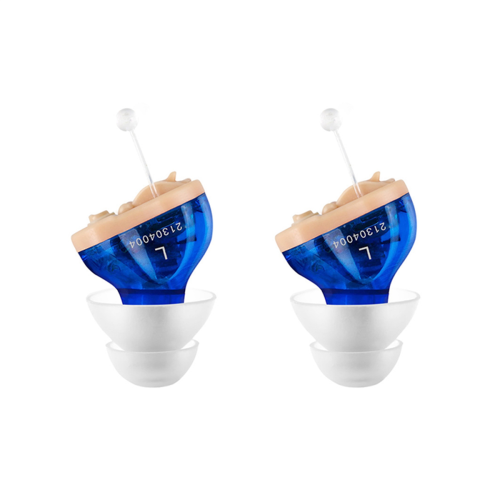2X Hearing Aids Small Inner Ear Aid Adjustable Wireless Mini Left Best Sound Amplifier 1