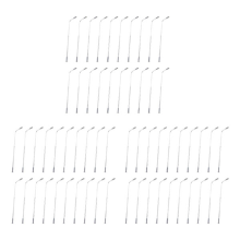 60Pcs Model Railway 10cm Lamp Post Street Lights HO Scale 1:87 LED 3V Resistors LQS08 Single -Bright White