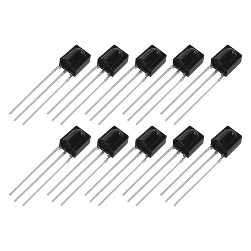 100 Pcs Reception Distance 15M Infrared VS838 IR Receiver Modules Black