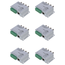6X UTP 4 Channel Passive Video Balun Transceiver