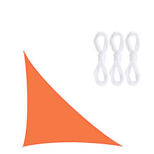 (Dark Orange, 3m x 4m x 5m) Youngshion Right-angled Triangle Sun Shade Sail Canopy