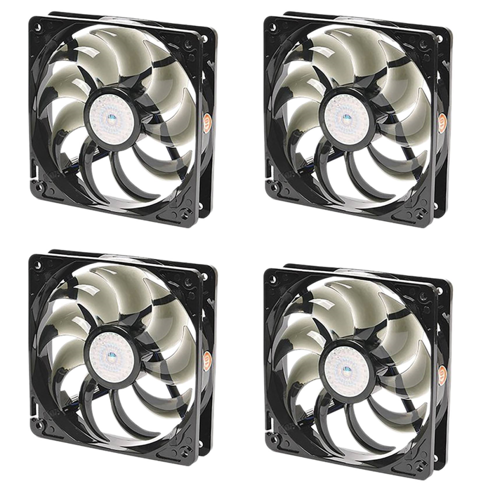 4X 120 120Mm Pwm Chassis Fan Gale Volume Silent 12025 (No ) Light 4851689855599