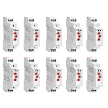 10X GRT8-M1 on Off Time Delay Relay 16A AC/DC12V-240V Multifunction Din Rail Automatic Timer