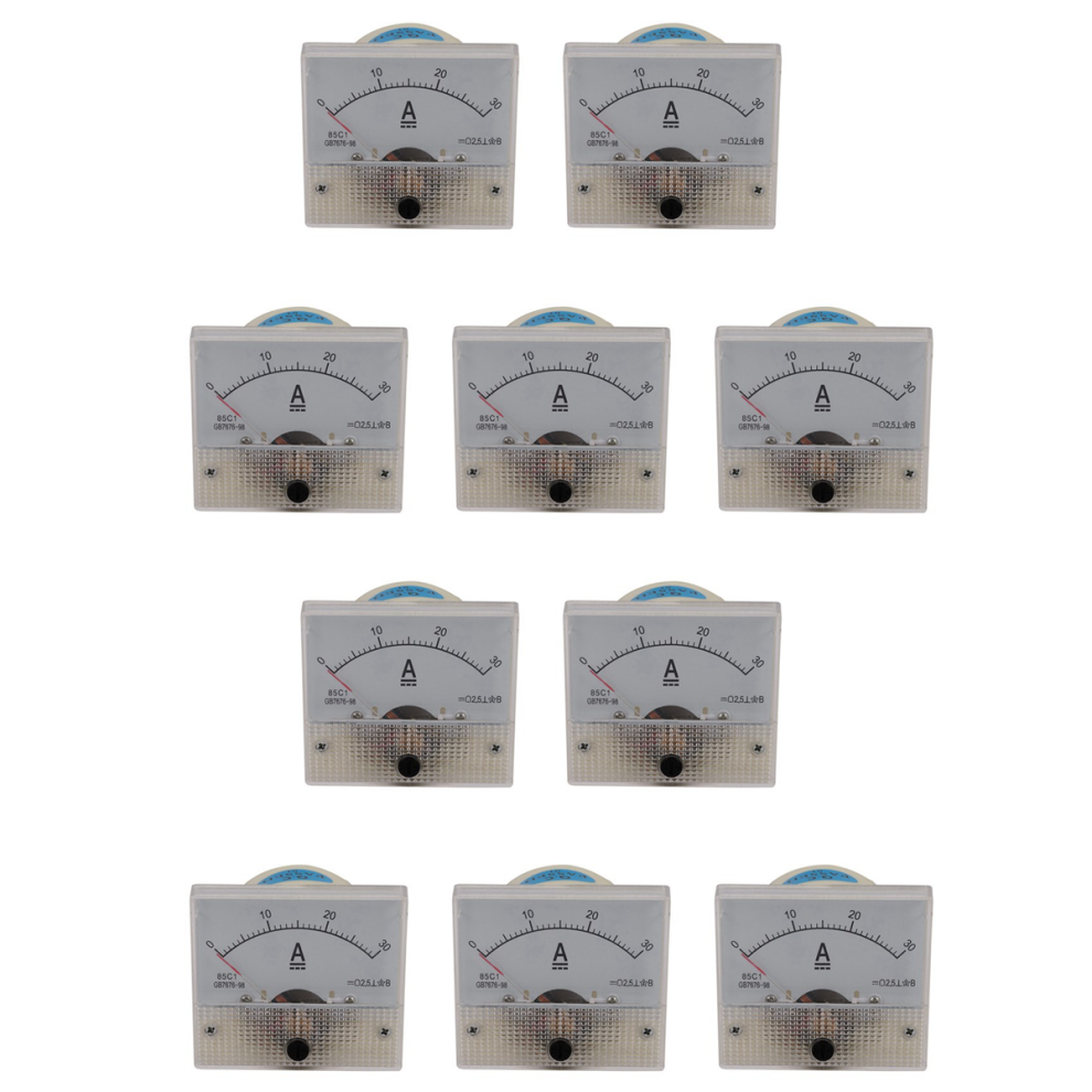 10X 85C1-A Dc Analog Ampere Meter Panel Gauge 30A Amp Current Mechanical Ammeters 4851689858293