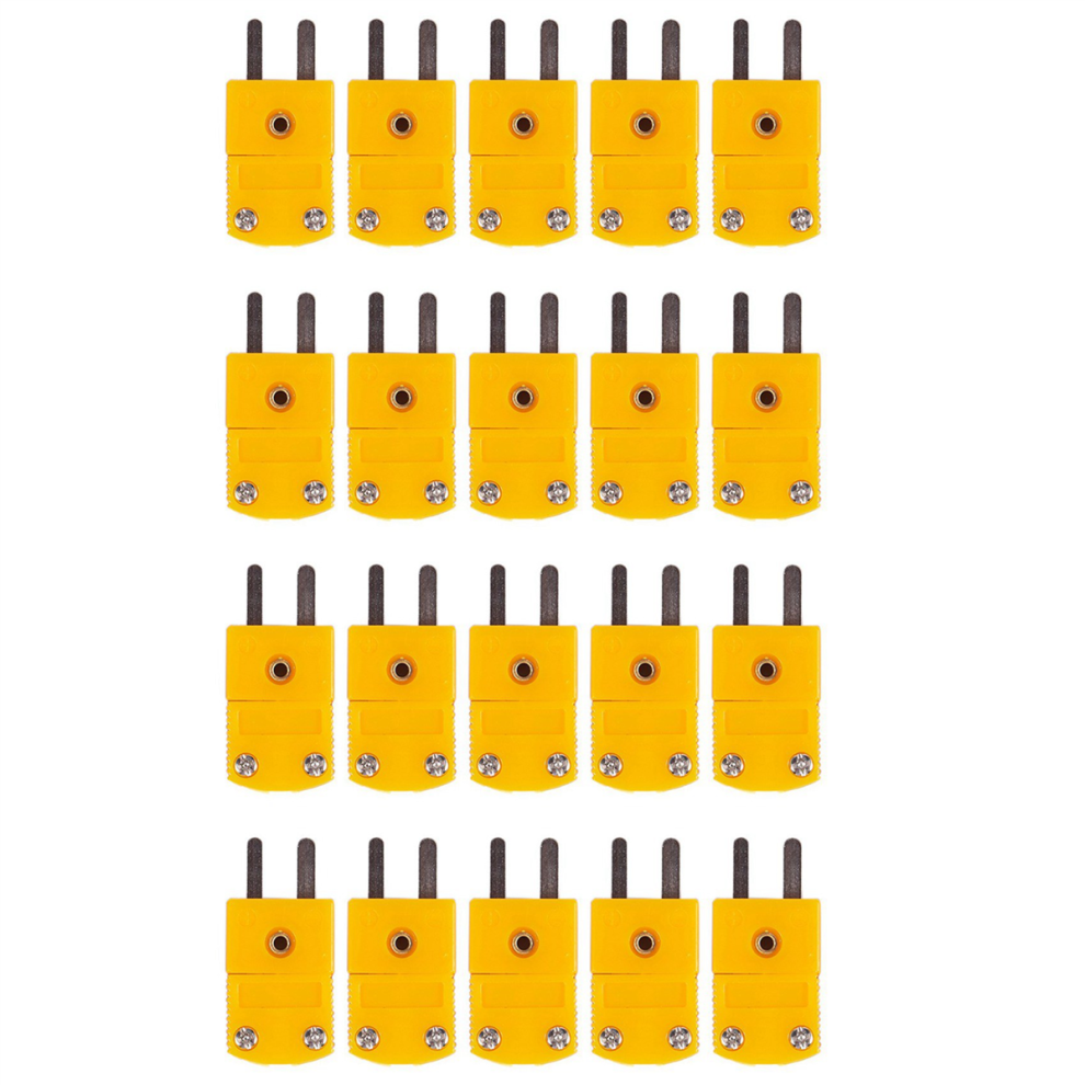 20Pcs Rtd Circuits K Type Temperature Sensor Thermocouple Plugs Yellow 4851689858408