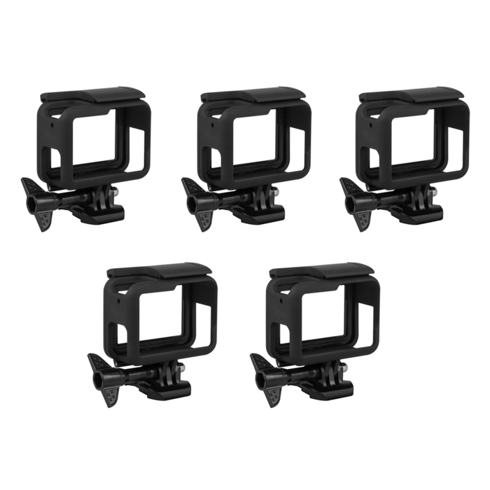 5X Frame For Hero (2018) / 6 5 Housing Border Protective Shell Go Pro Hero6 Hero5 (Black) Black 4851689858675