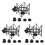 3X Microphone Shock Mount Adjustable Recording Mic Stand Metal Bracket Pod (Black) 1