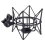 3X Microphone Shock Mount Adjustable Recording Mic Stand Metal Bracket Pod (Black) 4