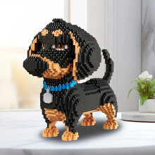 3900pcs Bausteine Set, Niedliche Tierwursthund, Haustierhund, Festivalgeschenk