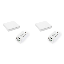 2X Wireless Smart Light Switch RF 433MHz Lighting Control Intelligent AC 90-250V 10A Module( 1 W and C)