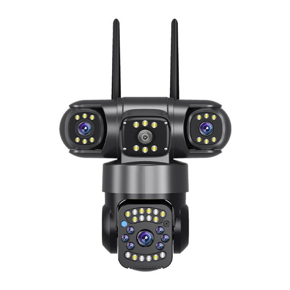 (3 Lens camera+128GB) Aiook Three Lens Camera Wifi Hd 15mp Ip Cctv Two Way Intercom Pir Detection Tracking Outdoor Waterproof Smart Camera V380 Pro