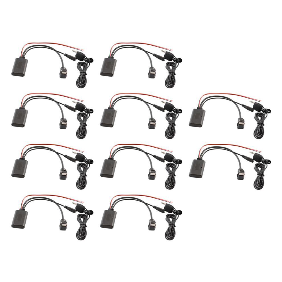 10X Car Bluetooth 5.0 Aux Cable Microphone Handsfree Mobile Phone Free Calling Adapter For Pioneer Radio Ip-Bus P99 P01 4851689860593