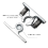 3Pcs Spring Loaded Door Easy Lock Stop Catch Release Clamp Double Roller (Mp-4) 7
