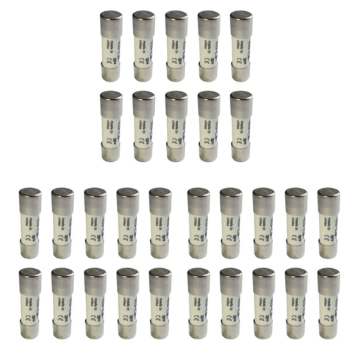 30 Pcs 1000 Fuse Solar PV Explosion-Proof Silver - 12A
