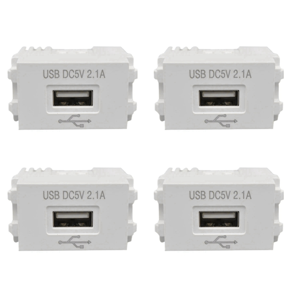 4X Phone Charging Panel Usb Power Module 220V Socket 5V Transformer 2.1A Switching Adapter 4851689861392