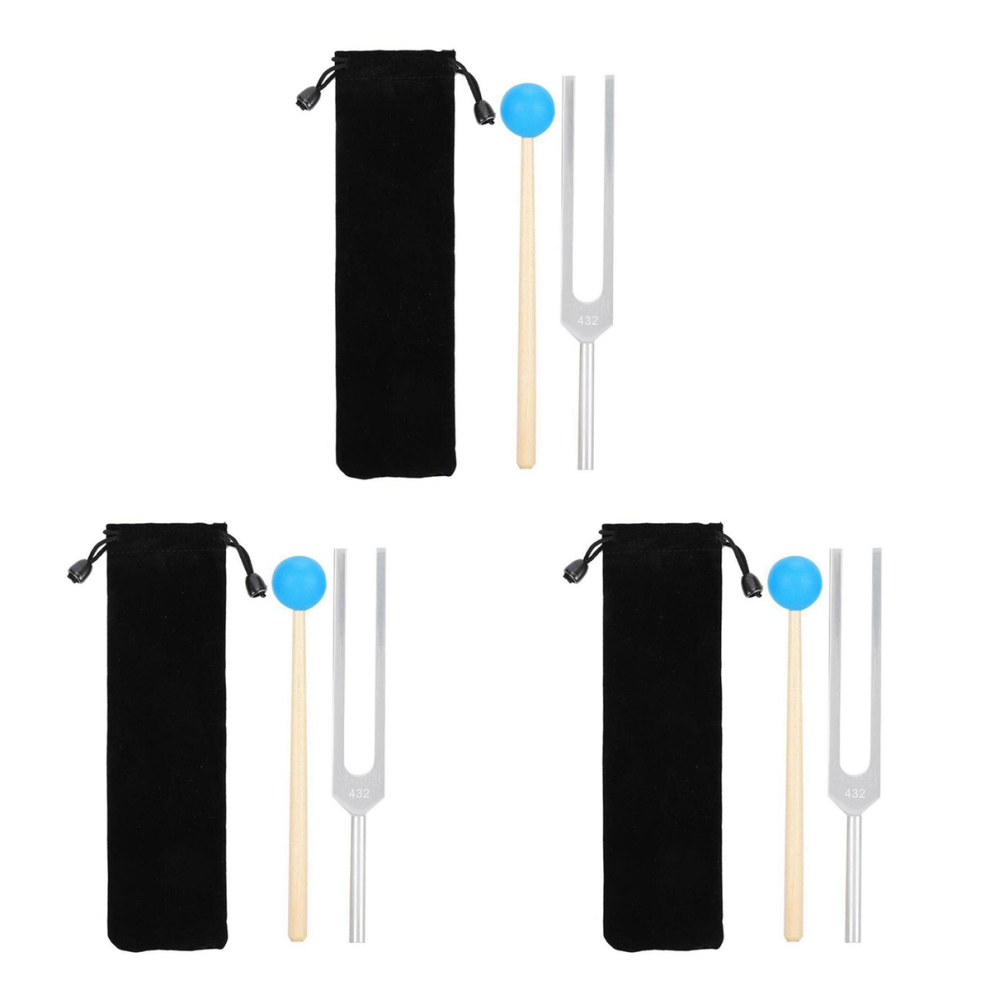 3X 432 Hz Tuning Fork Sound Healing Instruments Clinical Grade /Sensory For Perfect Musical Instrument 4851689861835