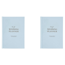 2X Wedding Planner Book and Organiser the Complete Bridal Planning Journal for Engaged Couples A5 Hardcover Notebook
