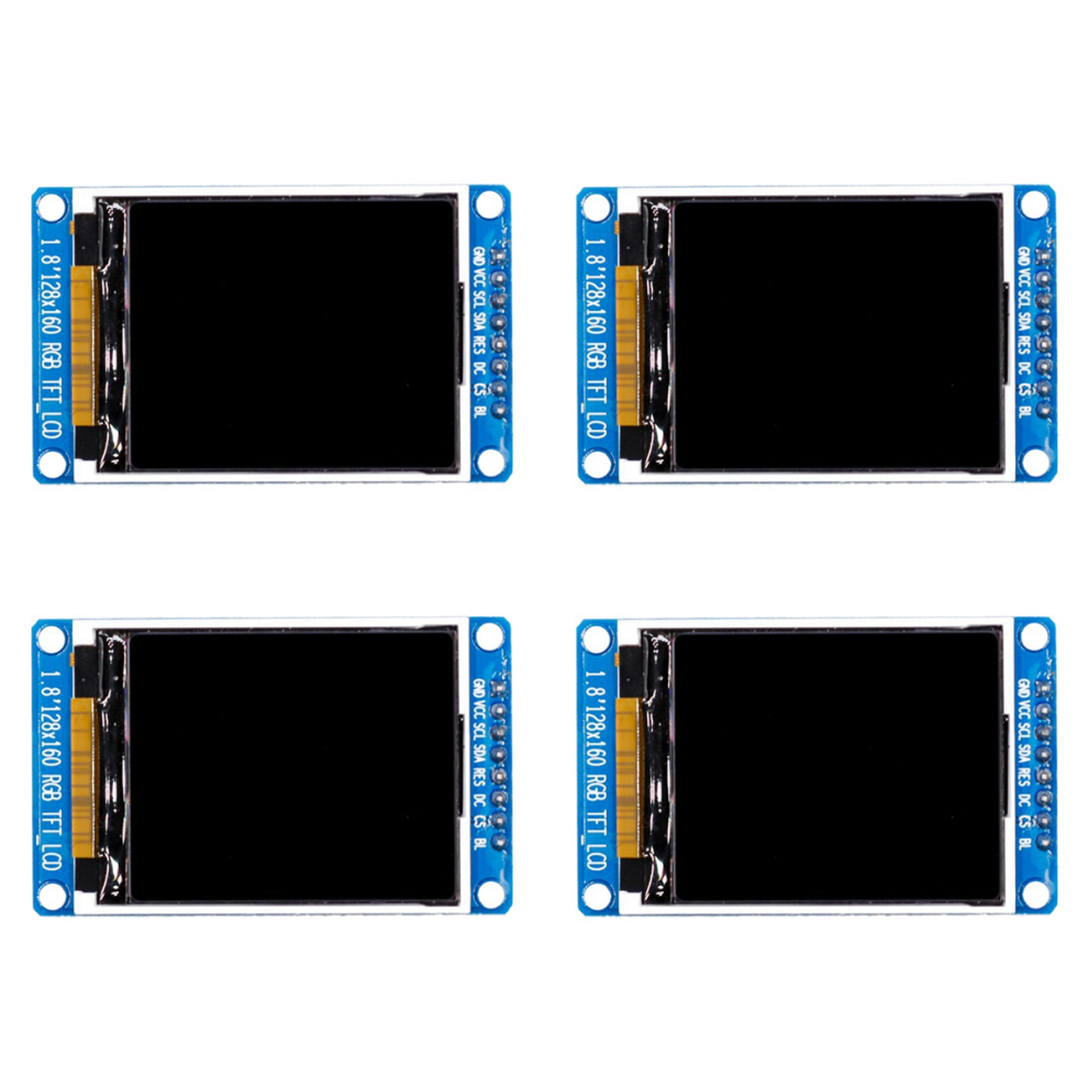 4Pcs 1.8 Inch Lcd Display Module Full Color 128X160 Rgb Spi Tft St7735s 3.3V 4851689865550