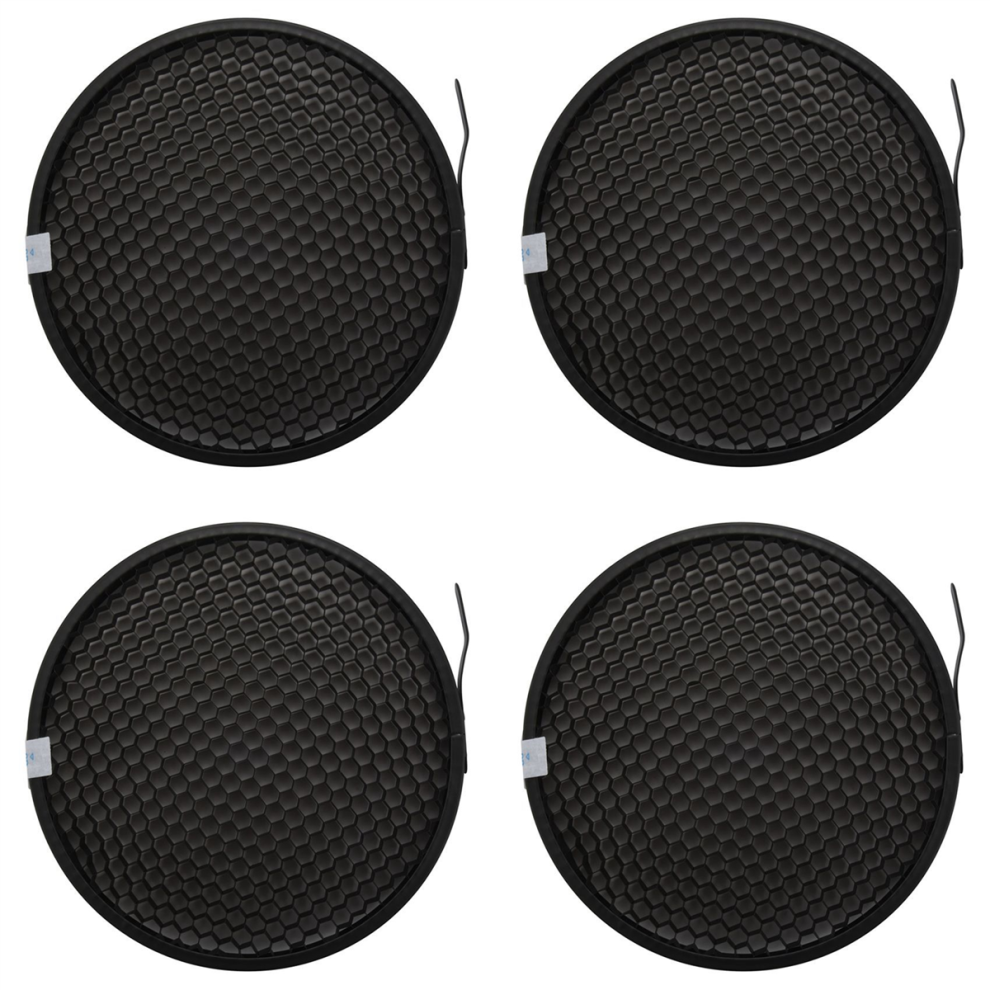4X Photo Studio 16.8Cm 60 Degree Honeycomb Grid For 7 Inch Standard Reflector Diffuser Lamp Shade Dish 4851689867356