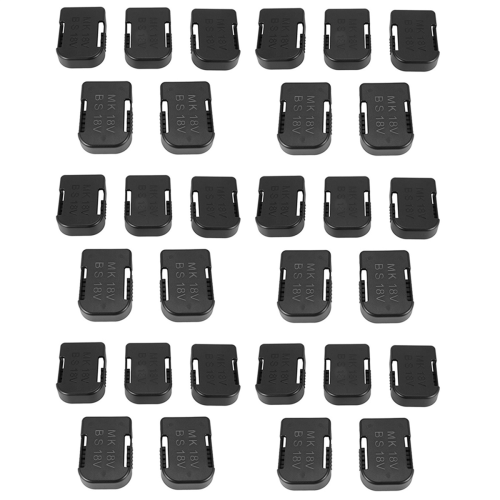 30 Pcs New for 18V Fixing Devices Battery Storage Rack Holder Case(Black) 1