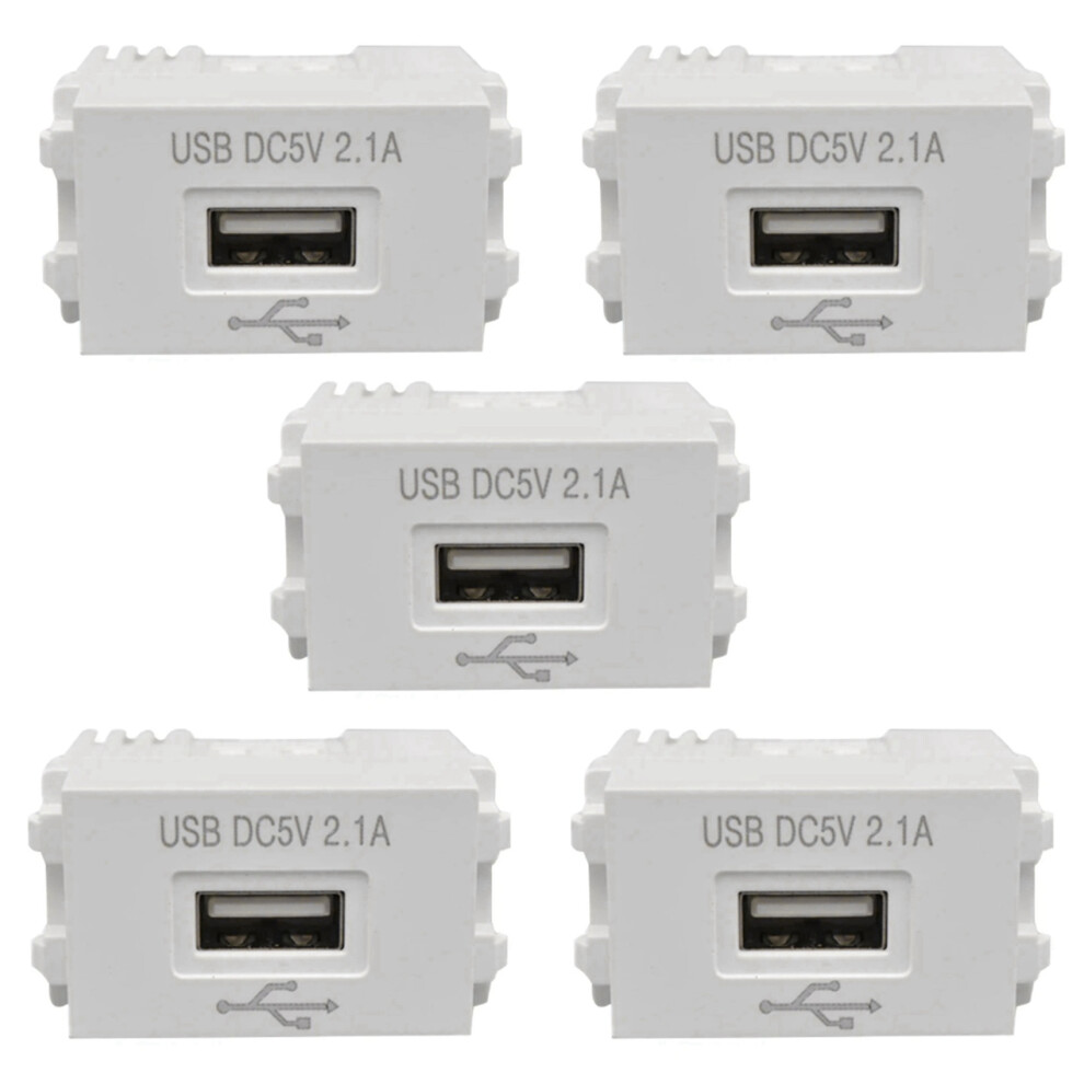 5X Phone Charging Panel Usb Power Module 220V Socket 5V Transformer 2.1A Switching Adapter 4851689866137