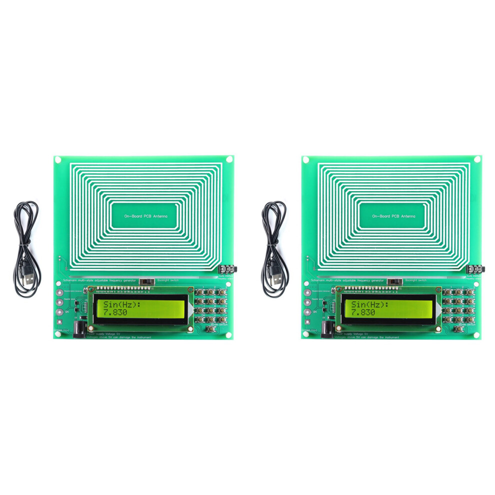 2X Adjustable 0.001Hz-200Khz 7.83Hz Resonance Ultra-Low Frequency Pulse Wave Generator Resonator Sine 4851689866038