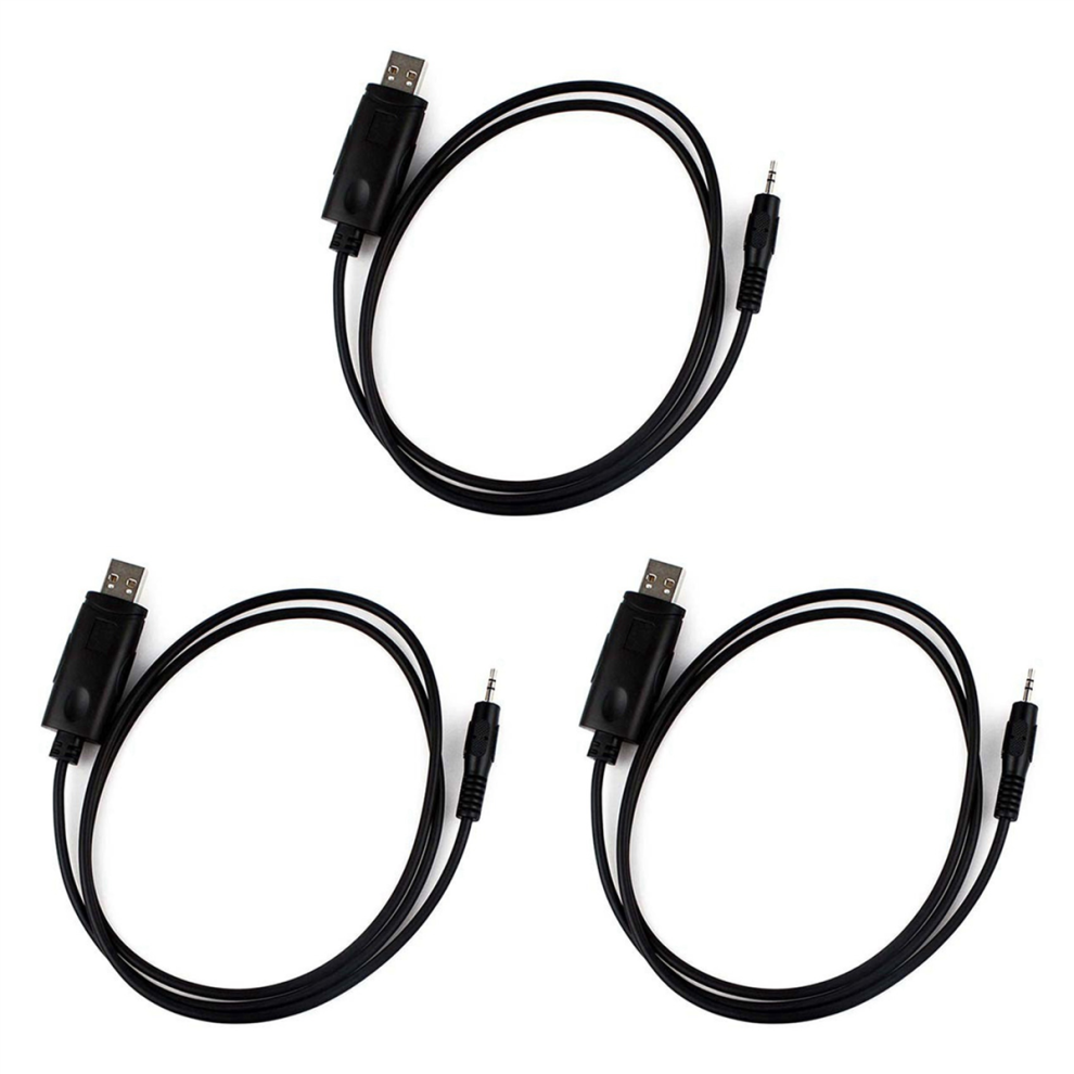 3X Usb Programming Cable For Gp88s Gp2000 Gp3688 Gp3188 Cp040 Cp160 Cp200 Ep450 Walkie Talkie 4851689864591