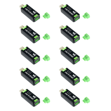 10X USB to RS485 Serial Converter Communication Module 300-921600Bps Built-in ESD Protection Circuit