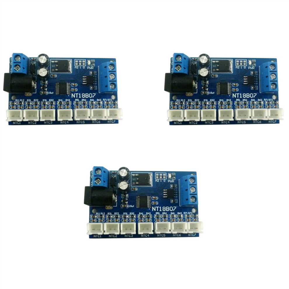Jojomino 3X 7 Channel Rs485 Temperature Sensor Measurement Modbus Rtu Paperless Recorder Plc Nt18b07