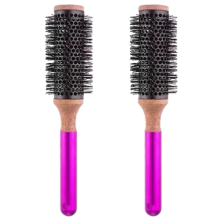 2X for Round Comb Hair Styling Brush Curly Barrel Salon Tool Metal Handle