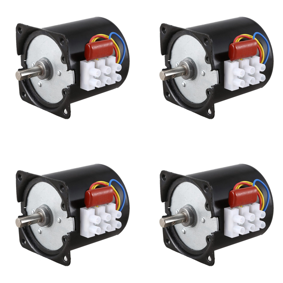 4X Synchronous Motor 15RPM 60KTYZ 220V 14W Permanent Magnet Gear Small-image-OPC-PG2GJ6S-NEW