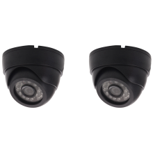 2X CCTV Camera HD 800TVL Security Dome Outdoor