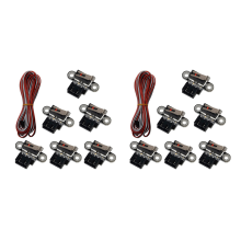 12 Pcs 3D Printer Switch Mechanical Limit Module Mini Endstop Switches with 1M 3Pin Cable for Printers Parts