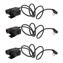 3X U94 PTT Cable for Z Tactical Elite II HD01 HD02 HD03 Headphone 's UV-5R UV-GT- Ham Radio