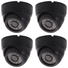 4X CCTV Camera HD 800TVL Security Dome Outdoor